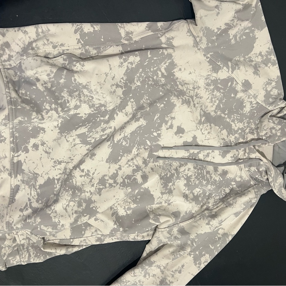 lululemon athletica Gray and White Hoodie